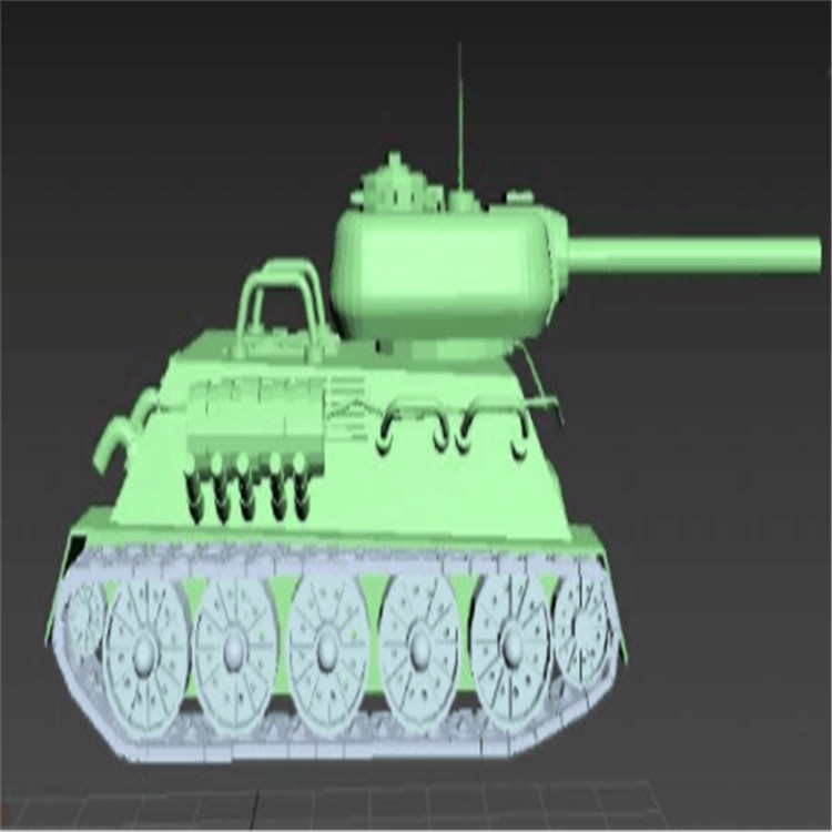港口充气军用坦克模型